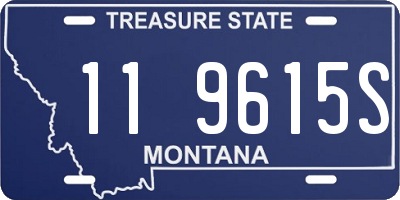 MT license plate 119615S