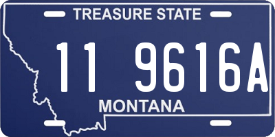 MT license plate 119616A