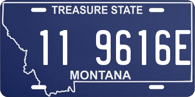 MT license plate 119616E