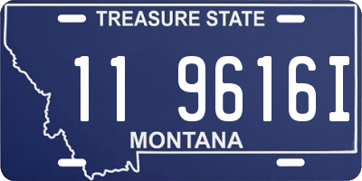 MT license plate 119616I