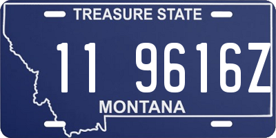 MT license plate 119616Z