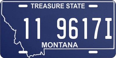 MT license plate 119617I