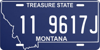 MT license plate 119617J