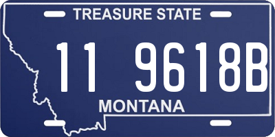 MT license plate 119618B
