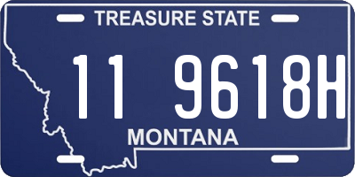 MT license plate 119618H