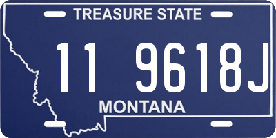 MT license plate 119618J