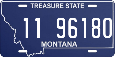 MT license plate 119618O