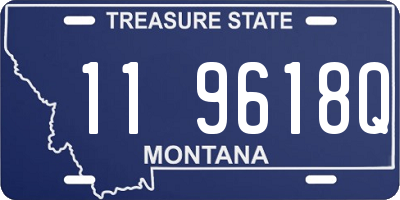 MT license plate 119618Q