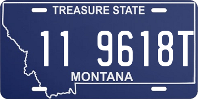 MT license plate 119618T