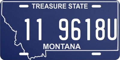 MT license plate 119618U