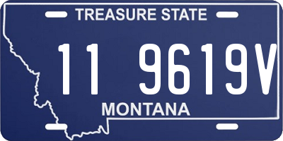 MT license plate 119619V