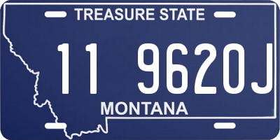 MT license plate 119620J