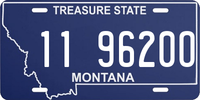 MT license plate 119620O