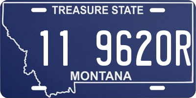 MT license plate 119620R