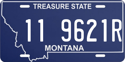 MT license plate 119621R