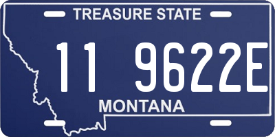 MT license plate 119622E