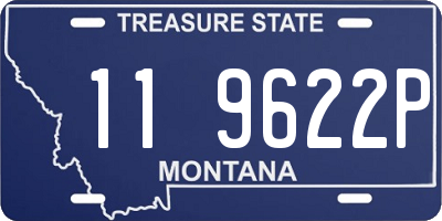 MT license plate 119622P