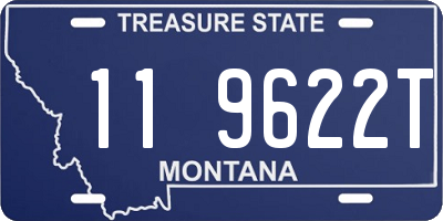 MT license plate 119622T