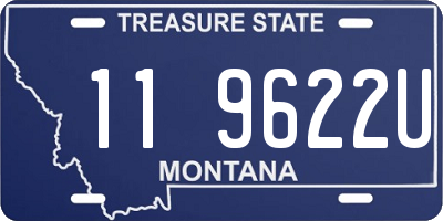 MT license plate 119622U