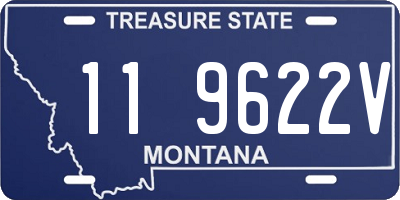 MT license plate 119622V