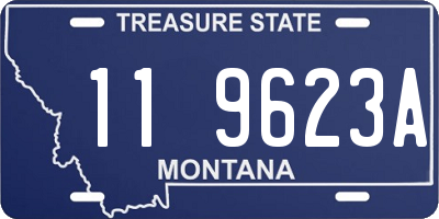 MT license plate 119623A
