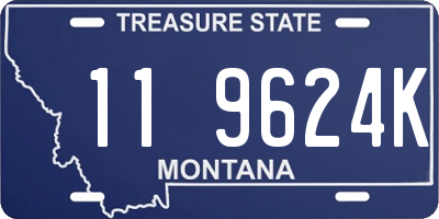 MT license plate 119624K