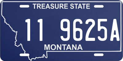 MT license plate 119625A