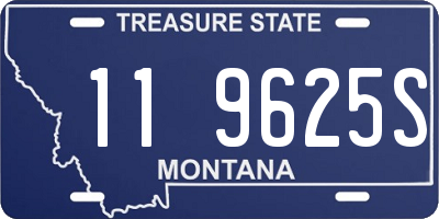 MT license plate 119625S