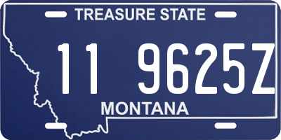 MT license plate 119625Z