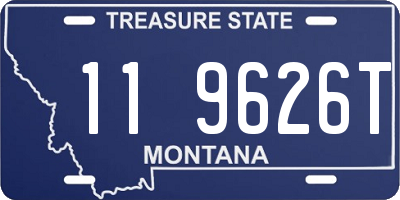 MT license plate 119626T