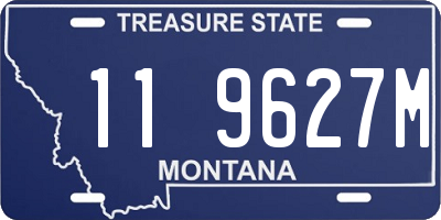 MT license plate 119627M