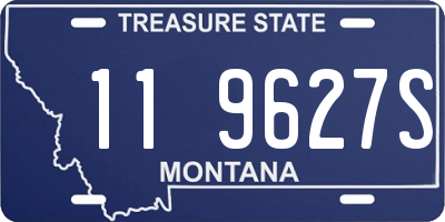 MT license plate 119627S