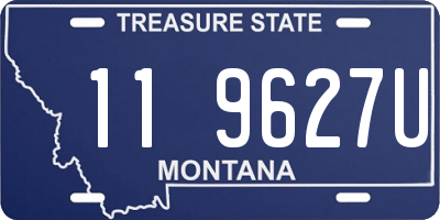 MT license plate 119627U
