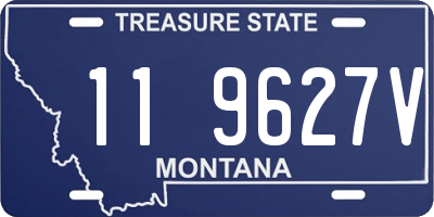 MT license plate 119627V
