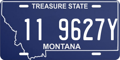 MT license plate 119627Y