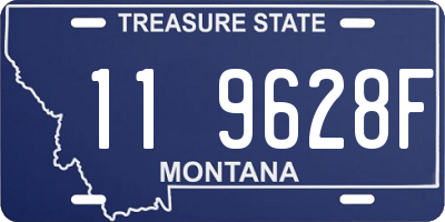 MT license plate 119628F