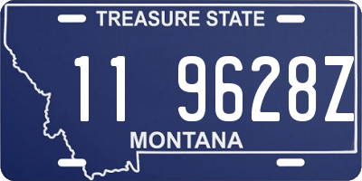 MT license plate 119628Z