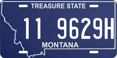 MT license plate 119629H
