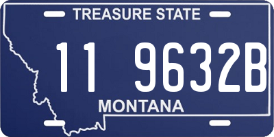 MT license plate 119632B