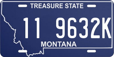 MT license plate 119632K
