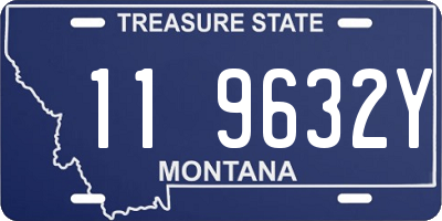 MT license plate 119632Y