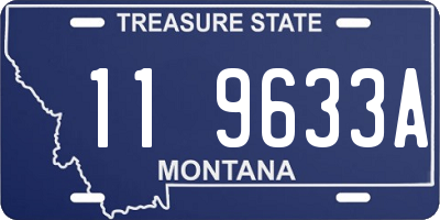 MT license plate 119633A