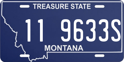 MT license plate 119633S