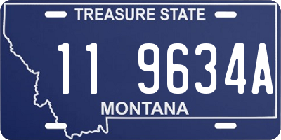 MT license plate 119634A