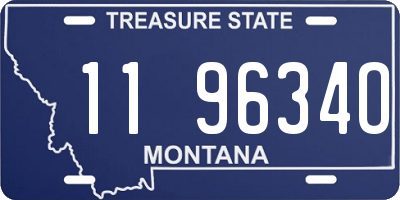 MT license plate 119634O