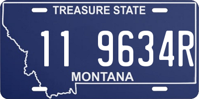 MT license plate 119634R