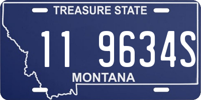 MT license plate 119634S
