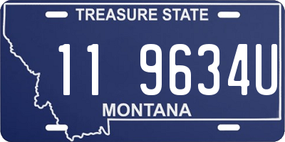 MT license plate 119634U