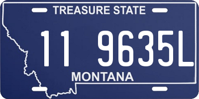 MT license plate 119635L