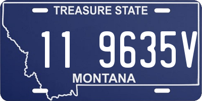 MT license plate 119635V